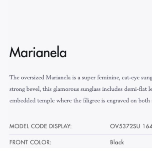 Oliver Peoples MARIANELA Big Cat Eye 54mm Sun MSRP$491 Glamorous Look main image 12